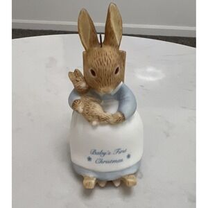 Vtg Hallmark‎ Keepsake Ornament Baby's First Christmas 1996 Beatrix Potter